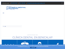 Tablet Screenshot of clinicadentalnovabenicalap.com